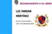 RECONOCIMIENTO A LA DOCENTE LUZ MARINA MARTÍNEZ